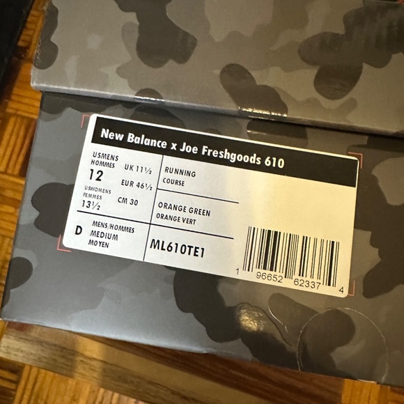 New Balance x Joe Freshgoods 610  "Lil' Swamps" Men's US Size 12 - Picture 9 of 9